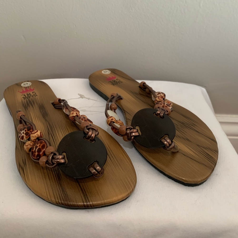 Girls Beaded Sandals